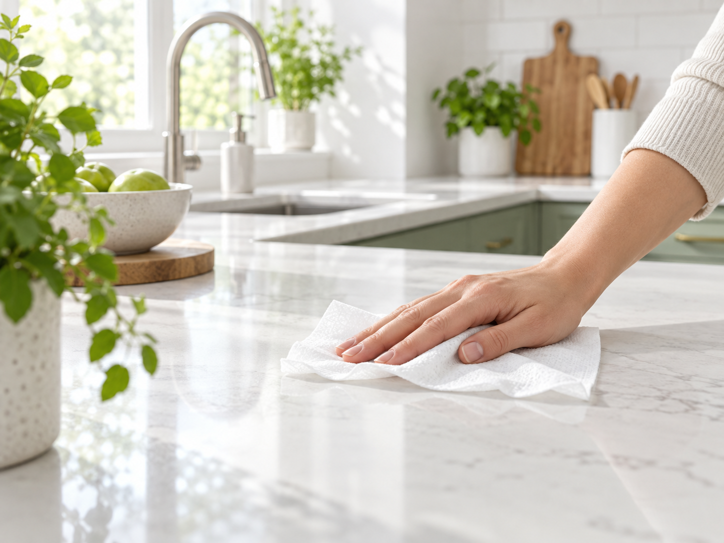 Household wet wipes usage scene